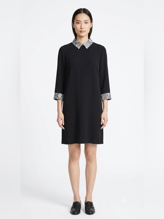 Marc Aurel Dresses & Skirts - New Marc Aurel Black Shift Dress Size 42 (US 10-12)